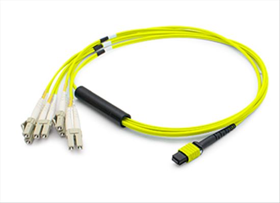 AddOn Networks ADD-MPO-4LC15M9SMF fiber optic cable 590.6" (15 m) MPO/MTP LC OS1 Yellow1