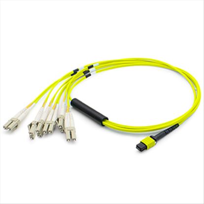 AddOn Networks ADD-MPO-6LC5M9SMF fiber optic cable 196.9" (5 m) LC MPO/MTP OS1 Yellow1