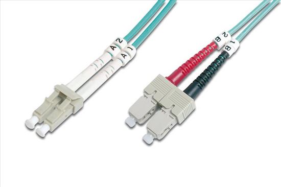 AddOn Networks SC - LC, LOMM, OM4, 8m fiber optic cable 315" (8 m) OFC Turquoise1