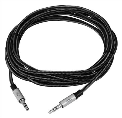 Siig 3.5 mm - 3.5 mm audio cable 118.1" (3 m) 3.5mm Black, Silver1