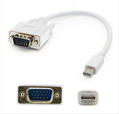 AddOn Networks MDISPORT2VGAMM3W-5PK video cable adapter 35.8" (0.91 m) Mini DisplayPort VGA (D-Sub) White1