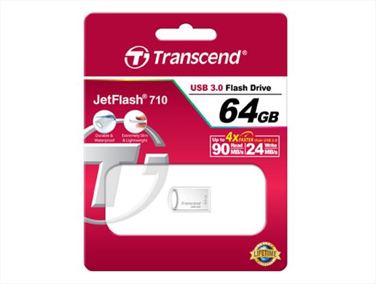 Transcend JetFlash 710S 64GB USB flash drive USB Type-A 3.2 Gen 1 (3.1 Gen 1) Silver1