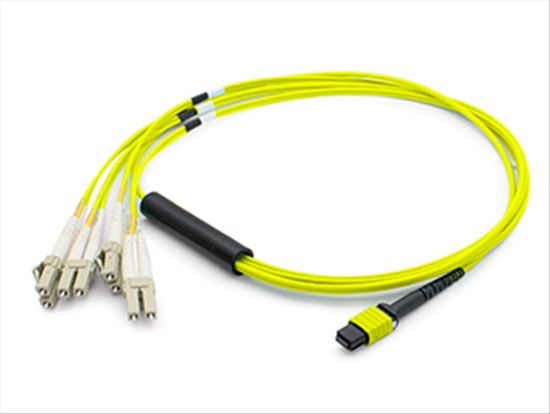 AddOn Networks 10m MPO - 4xLC fiber optic cable 393.7" (10 m) MPO/MTP LC OS1 Yellow1