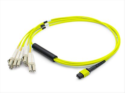 AddOn Networks 1m MPO - 4xLC fiber optic cable 39.4" (1 m) MPO/MTP LC OS1 Yellow1