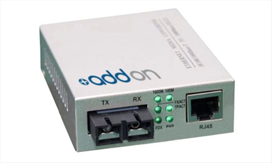 AddOn Networks 1000BTX-1000BLX network media converter 1000 Mbit/s 1310 nm Gray1