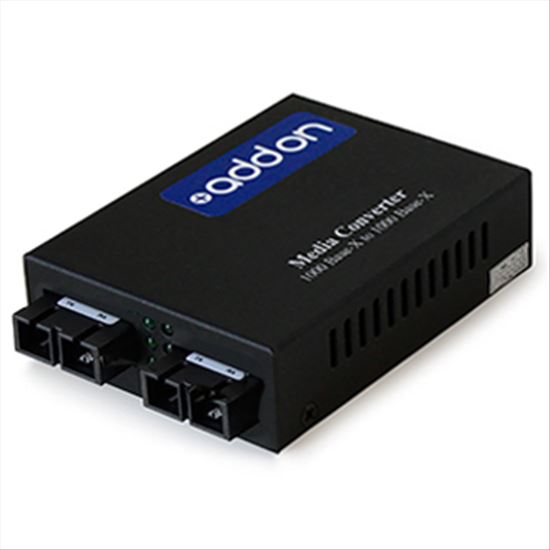 AddOn Networks ADD-GMC-MMSM-6SC network media converter 1000 Mbit/s 1310 nm Multi-mode, Single-mode Black1