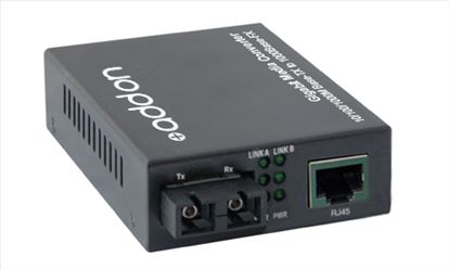 AddOn Networks ADD-GMC-MX-SC network media converter 1000 Mbit/s 1310 nm Multi-mode Black1
