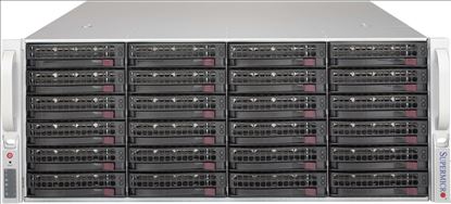 Supermicro SuperChassis SC846BE1C-R1K28B disk array Rack (4U) Black, Stainless steel1