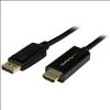 StarTech.com DP2HDMM2MB video cable adapter 78.7" (2 m) HDMI Type A (Standard) DisplayPort Black1