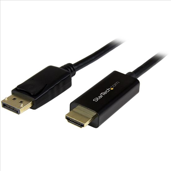 StarTech.com DP2HDMM2MB video cable adapter 78.7" (2 m) HDMI Type A (Standard) DisplayPort Black1