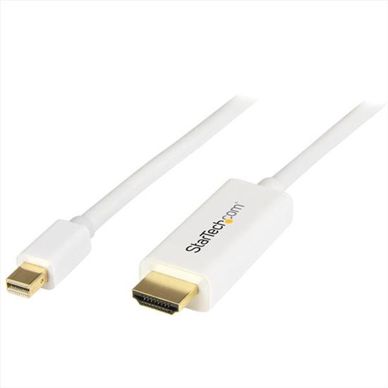 StarTech.com MDP2HDMM1MW video cable adapter 39.4" (1 m) Mini DisplayPort HDMI Type A (Standard) White1