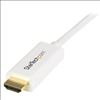 StarTech.com MDP2HDMM1MW video cable adapter 39.4" (1 m) Mini DisplayPort HDMI Type A (Standard) White4