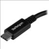 StarTech.com USB31CAADP USB cable 5.91" (0.15 m) USB 3.2 Gen 1 (3.1 Gen 1) USB C USB A Black2