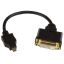 Picture of StarTech.com HDDDVIMF8IN video cable adapter 7.99" (0.203 m) Micro-HDMI DVI-D Black