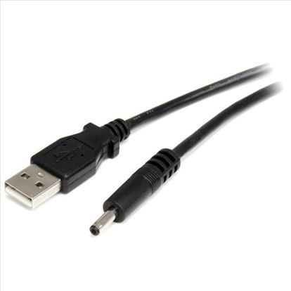 StarTech.com USB2TYPEH2M power cable Black 78.7" (2 m) USB A Barrel type H1