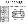 Brainboxes US-320 cable gender changer RS-422/485 USB Black8