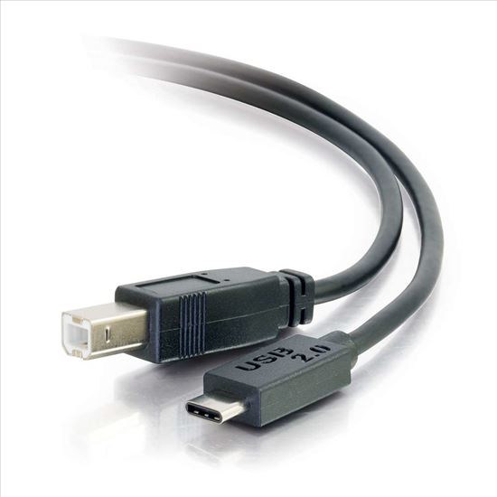 C2G 10ft, USB 2.0 Type C, USB B USB cable 120" (3.05 m) USB C Black1