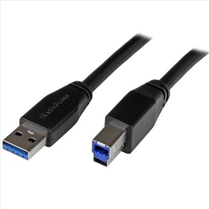 StarTech.com USB3SAB5M USB cable 196.9" (5 m) USB 3.2 Gen 1 (3.1 Gen 1) USB A USB B Black1