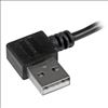 StarTech.com USB2AUB2RA2M USB cable 78.7" (2 m) USB 2.0 USB A Micro-USB B Black3