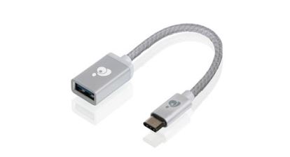 iogear G2LU3CAF10-SIL USB cable 3.94" (0.1 m) USB C USB A Silver1