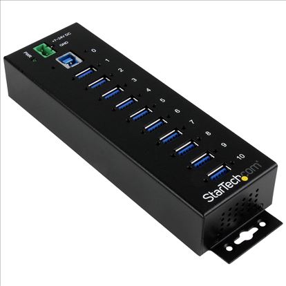 StarTech.com ST1030USBM interface hub USB 3.2 Gen 1 (3.1 Gen 1) Type-B 5000 Mbit/s Black1