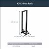 StarTech.com 2POSTRACK42 rack cabinet 42U Freestanding rack Black9