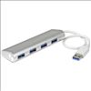 StarTech.com ST43004UA interface hub USB 3.2 Gen 1 (3.1 Gen 1) Type-A 5000 Mbit/s Silver, White1