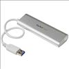 StarTech.com ST43004UA interface hub USB 3.2 Gen 1 (3.1 Gen 1) Type-A 5000 Mbit/s Silver, White2