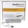 StarTech.com ST43004UA interface hub USB 3.2 Gen 1 (3.1 Gen 1) Type-A 5000 Mbit/s Silver, White5