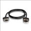 C2G 10ft CMG-Rated DB9 Low Profile Null Modem M-F serial cable Black 119.7" (3.04 m)1