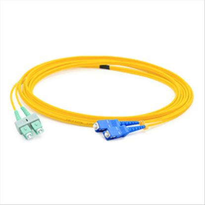 AddOn Networks APC/SC - SC, 1m fiber optic cable 39.4" (1 m) SC/APC OS1 Yellow1