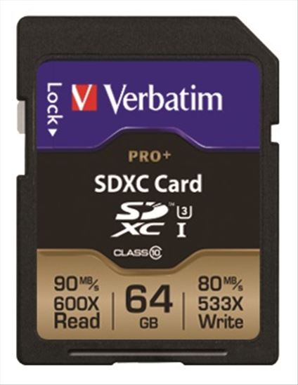 Verbatim Pro+ 64 GB SDXC Class 101