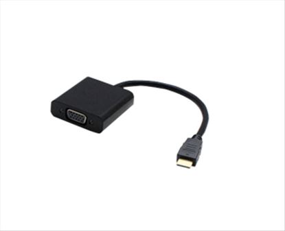 AddOn Networks H4F02UT#ABA-AO-5PK video cable adapter 7.87" (0.2 m) HDMI VGA (D-Sub) Black1