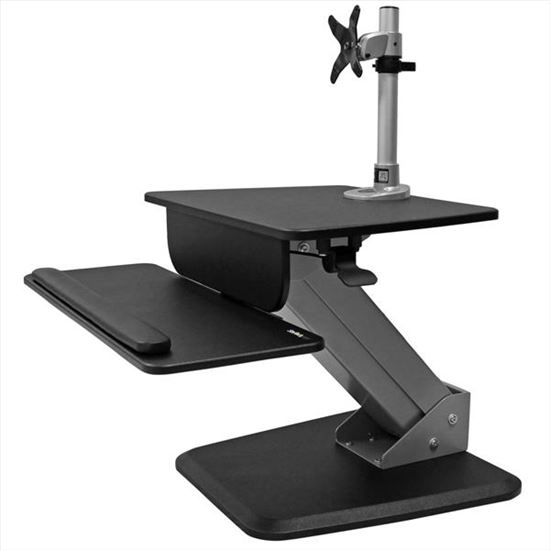 StarTech.com BNDSTSPIVOT multimedia cart/stand Black Flat panel Multimedia stand1