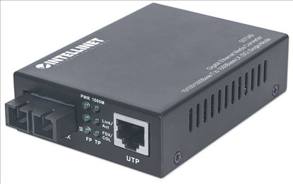 Intellinet 507349 network media converter 1000 Mbit/s 1310 nm Single-mode Black1