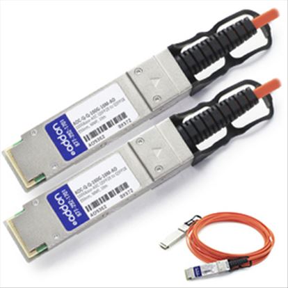AddOn Networks AOC-Q-Q-100G-10M-AO fiber optic cable 393.7" (10 m) QSFP Orange1