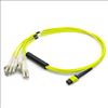 AddOn Networks 8m, MPO/4xLC fiber optic cable 315" (8 m) OS1 Yellow1