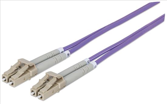 Intellinet 750875 fiber optic cable 39.4" (1 m) LC OM4 Violet1