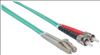 Intellinet 751117 fiber optic cable 39.4" (1 m) ST LC OM3 Aqua color2