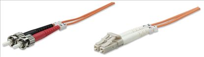 Intellinet 3m LC/ST fiber optic cable 118.1" (3 m) OM1 Orange1