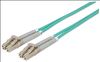 Intellinet 750066 fiber optic cable 118.1" (3 m) LC OM3 Aqua color1