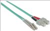 Intellinet 750165 fiber optic cable 118.1" (3 m) LC SC OM3 Aqua color2