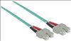 Intellinet 750844 fiber optic cable 196.9" (5 m) SC OM3 Aqua color2