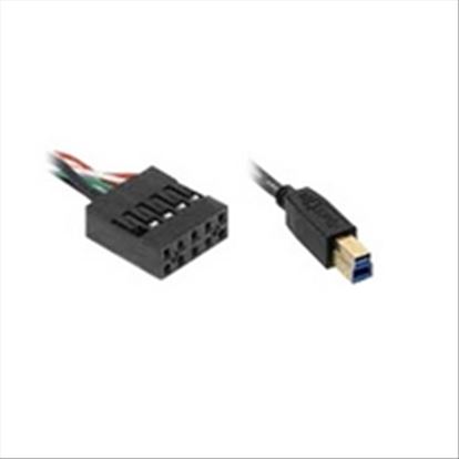 Overland-Tandberg 0.81m, 2x10pin/USB3.0-B USB cable 31.9" (0.81 m) USB 3.2 Gen 1 (3.1 Gen 1) USB B Black1