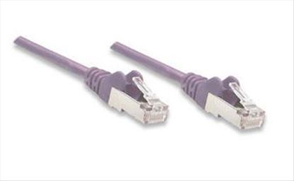 Intellinet Cat5e, 0.45m networking cable Purple 17.7" (0.45 m) U/UTP (UTP)1