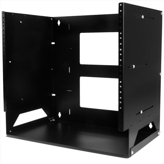 StarTech.com WALLSHELF8U rack cabinet 8U Wall mounted rack Black1