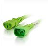 C2G 17477 power cable Green 11.8" (0.3 m) C14 coupler C13 coupler1