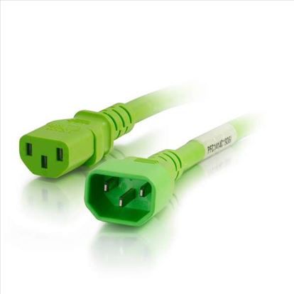 C2G 17477 power cable Green 11.8" (0.3 m) C14 coupler C13 coupler1