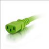 C2G 17477 power cable Green 11.8" (0.3 m) C14 coupler C13 coupler3