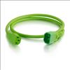 C2G 17477 power cable Green 11.8" (0.3 m) C14 coupler C13 coupler4